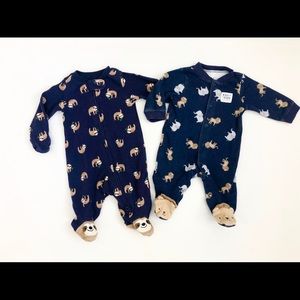 2-Pack Zoo Animal Onesies | Baby Boy Pajamas